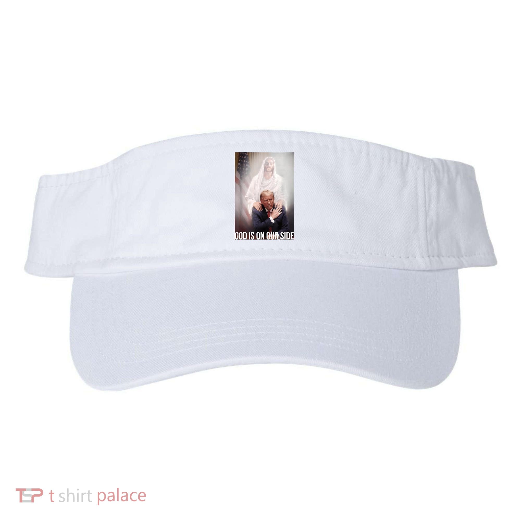 Trump God Is On Our Side Jesus Visor
