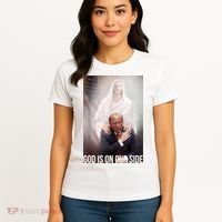 Trump God Is On Our Side Jesus Women's T-Shirt thumb 4