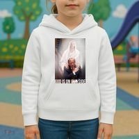Trump God Is On Our Side Jesus Kids Hoodie thumb 3