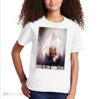 Trump God Is On Our Side Jesus Kids T-Shirt thumb 2