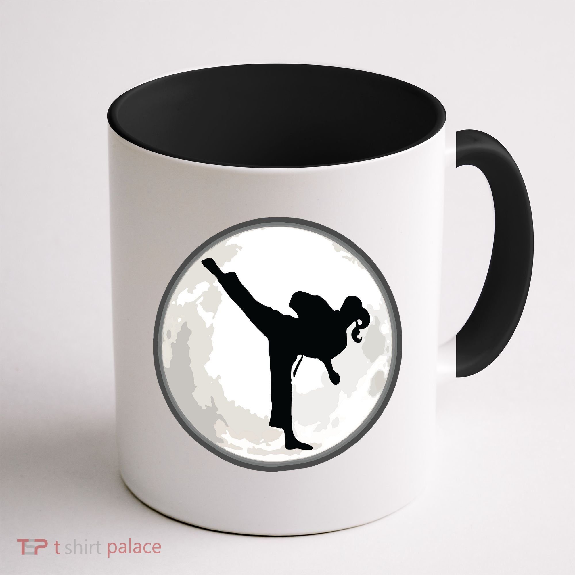 Taekwondo Girl In The Moon Tee Coffee Mug