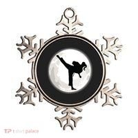 Taekwondo Girl In The Moon Tee Ornament thumb 0