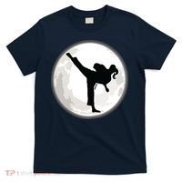 Taekwondo Girl In The Moon Tee T-Shirt thumb 0