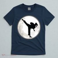 Taekwondo Girl In The Moon Tee T-Shirt thumb 5