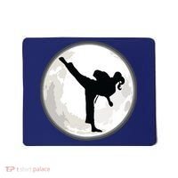 Taekwondo Girl In The Moon Tee Mousepad thumb 0