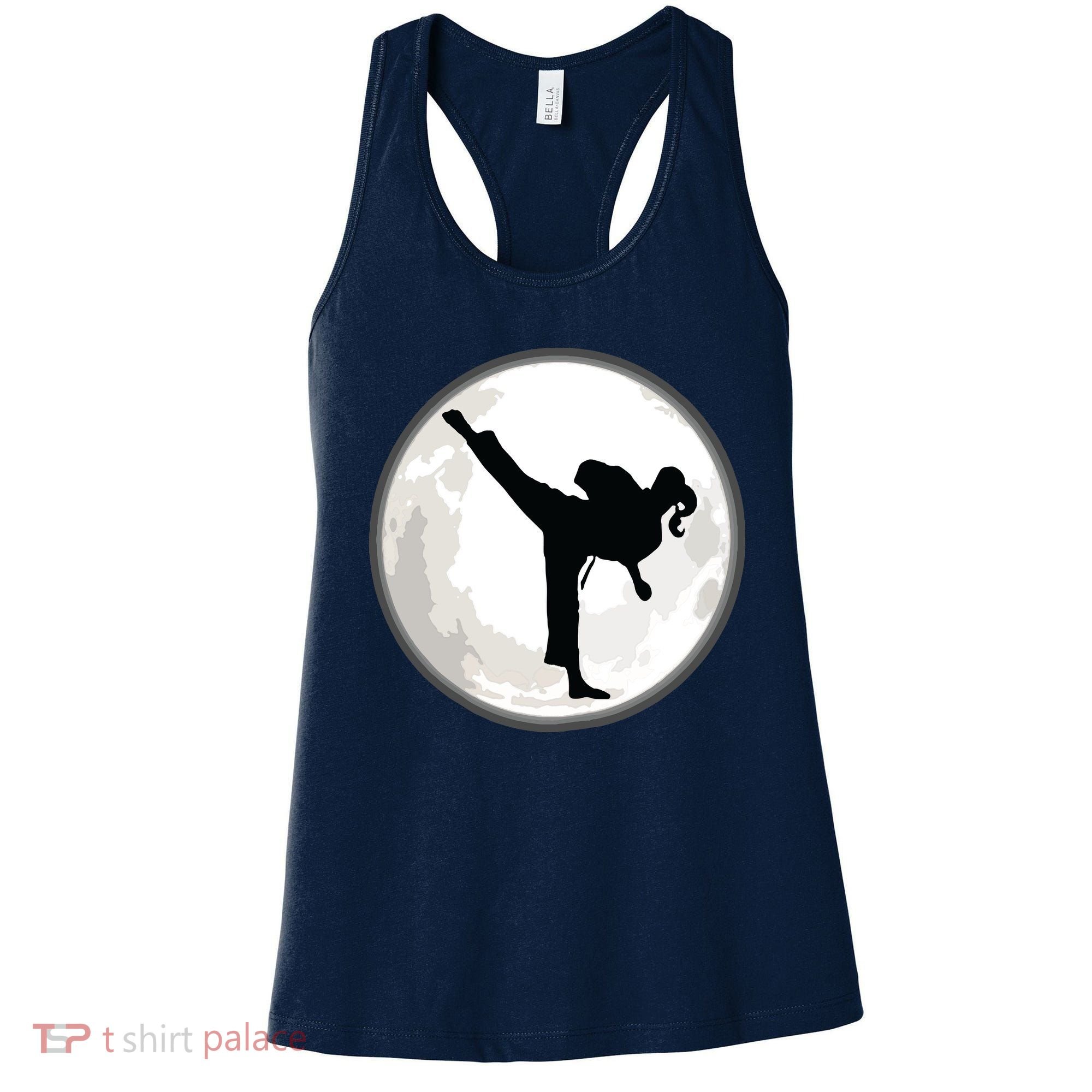Taekwondo Girl In The Moon Tee Women's Tank Top