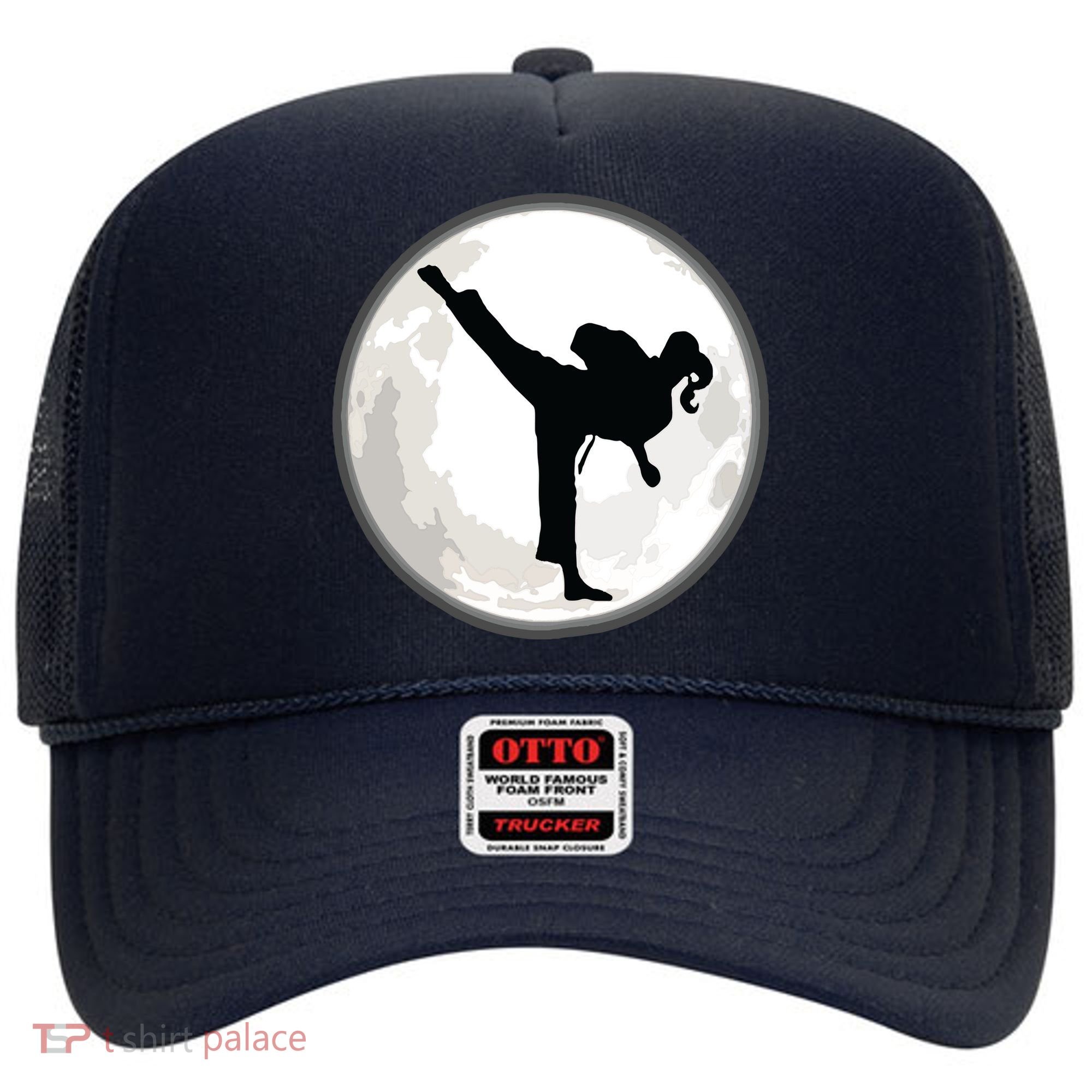Taekwondo Girl In The Moon Tee Hat