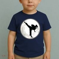 Taekwondo Girl In The Moon Tee Toddler T-Shirt thumb 2