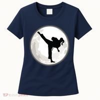 Taekwondo Girl In The Moon Tee Women's T-Shirt thumb 0