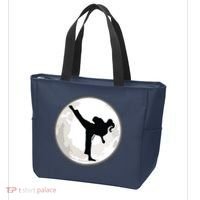 Taekwondo Girl In The Moon Tee Tote Bag thumb 3