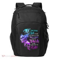 The Good In Me Got Tired Of The Bullshit SKull Rose Transport Backpack thumb 0