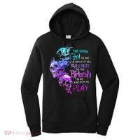 The Good In Me Got Tired Of The Bullshit SKull Rose Women's Hoodie thumb 0