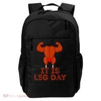 Thanksgiving Gym It's Leg Day Turkey Backpack thumb 0