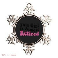 This Girl Is Almost Retired Retiring Soon Retirement Goose Ornament thumb 0
