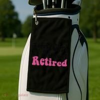 This Girl Is Almost Retired Retiring Soon Retirement Goose Golf Towel thumb 2