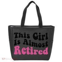 This Girl Is Almost Retired Retiring Soon Retirement Goose Tote Bag thumb 0