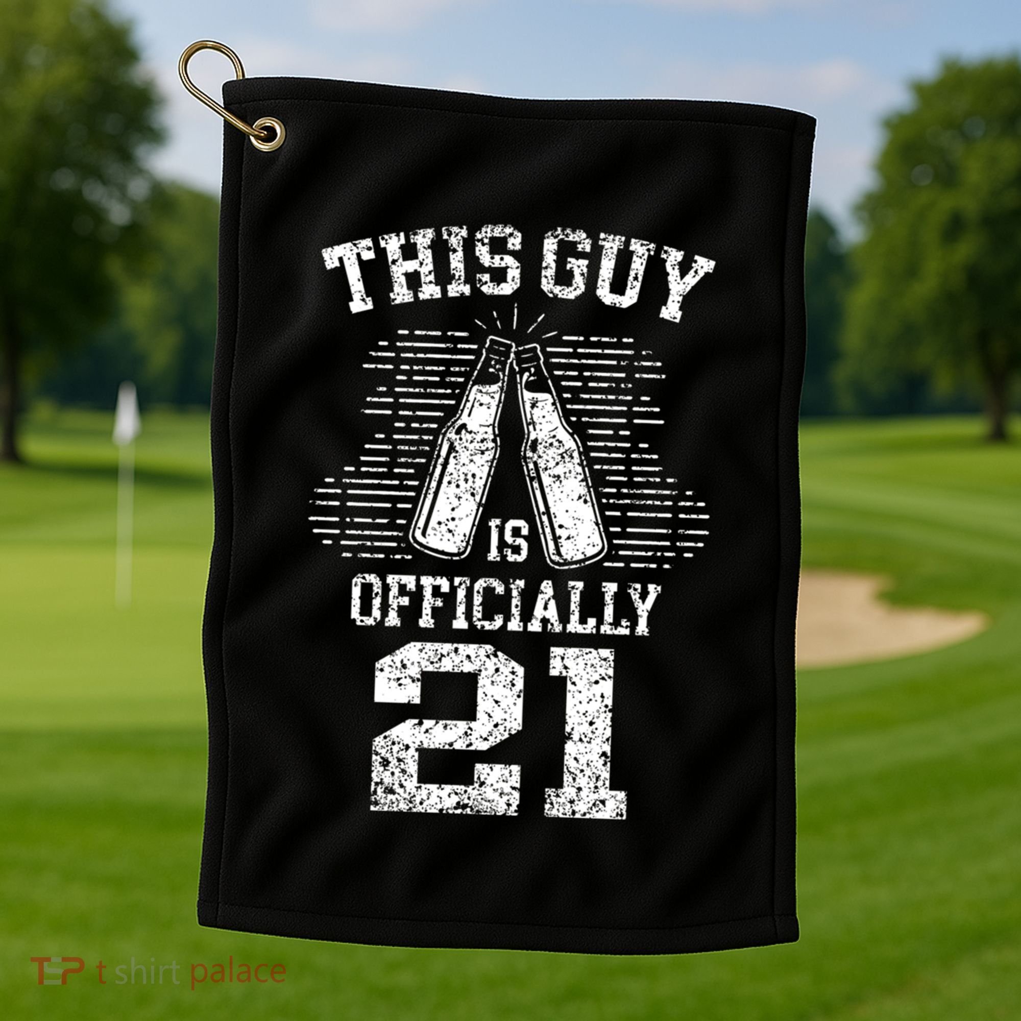 This Guy Is Ly 21 21st Birthday Party Celebrate Gift Golf Towel