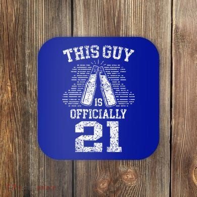 This Guy Is Ly 21 21st Birthday Party Celebrate Gift Coaster