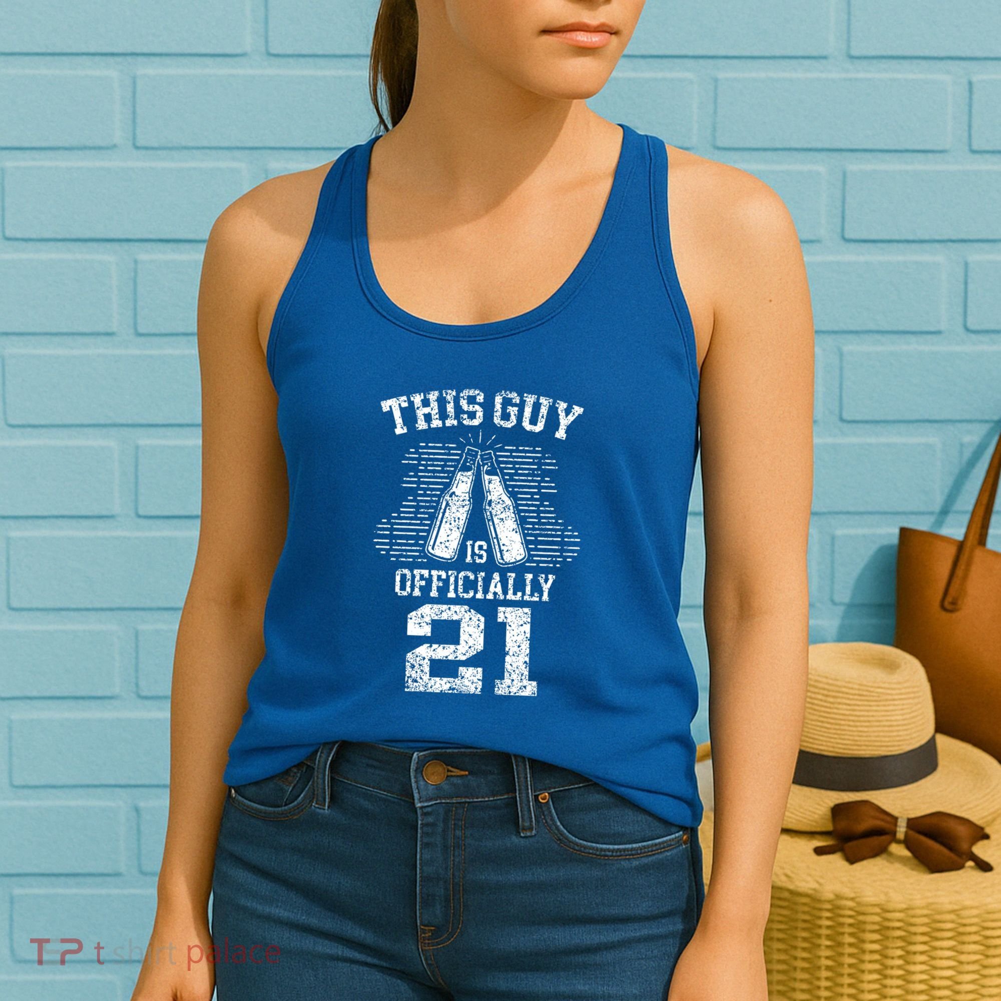 This Guy Is Ly 21 21st Birthday Party Celebrate Gift Women's Tank Top