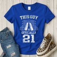 This Guy Is Ly 21 21st Birthday Party Celebrate Gift Women's T-Shirt thumb 3