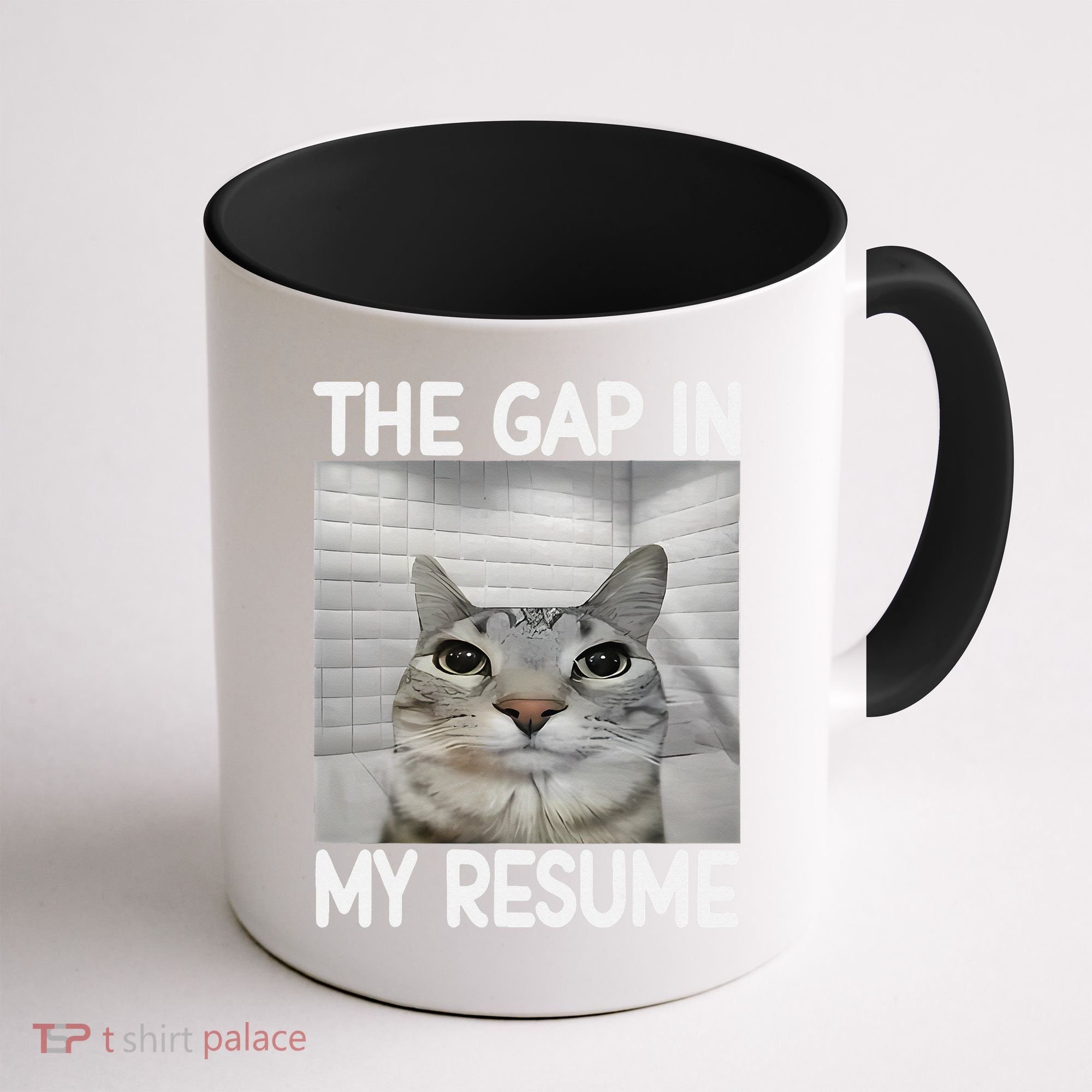 The Gap In My Resume Funny Cat Dank Meme Coffee Mug