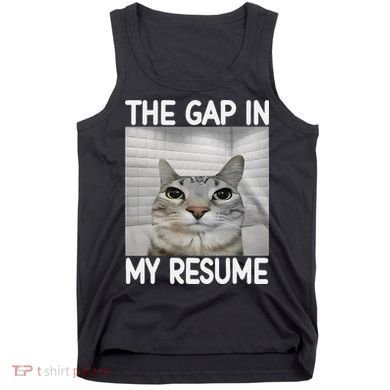 The Gap In My Resume Funny Cat Dank Meme Tank Top