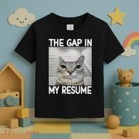 The Gap In My Resume Funny Cat Dank Meme Toddler T-Shirt thumb 3