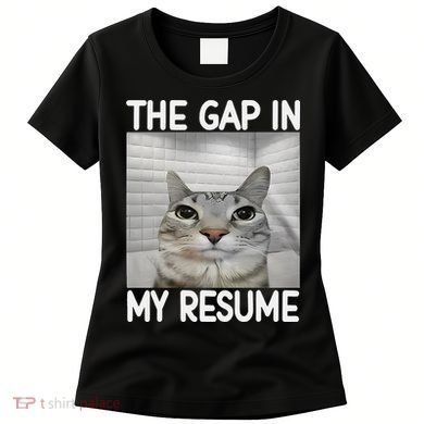 The Gap In My Resume Funny Cat Dank Meme Women's T-Shirt