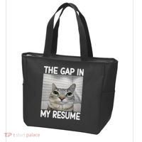 The Gap In My Resume Funny Cat Dank Meme Tote Bag thumb 3