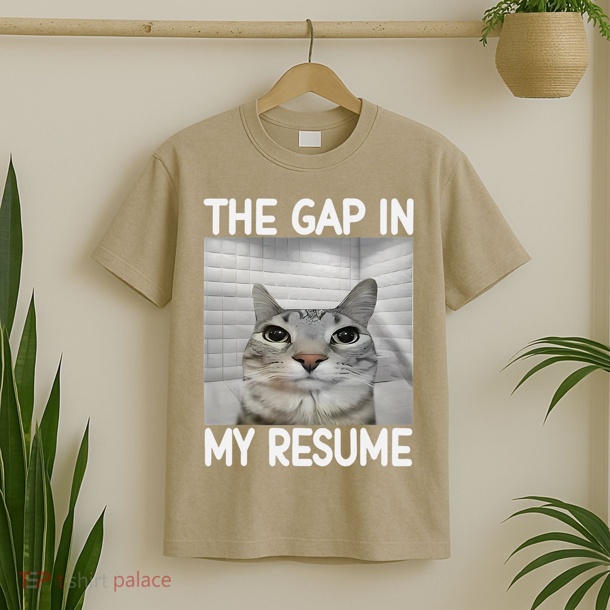 The Gap In My Resume Funny Cat Dank Meme T-Shirt