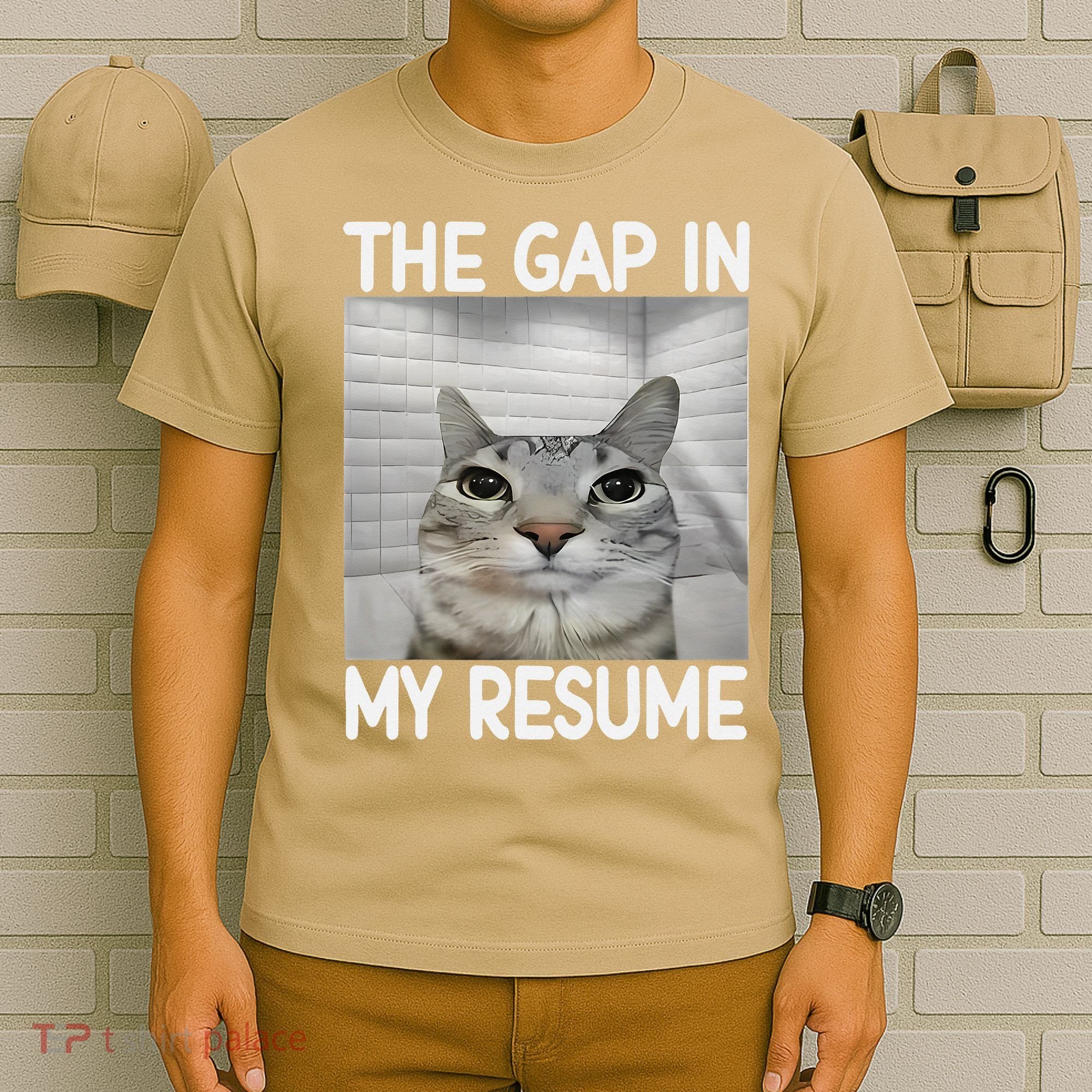 The Gap In My Resume Funny Cat Dank Meme T-Shirt