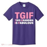 TGIF This Grandma Is Fabulous Kids T-Shirt thumb 0