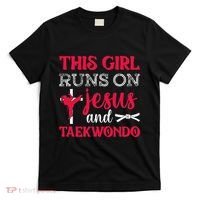 This Girl Jesus Taekwondo Woman Religion Karate T-Shirt thumb 0