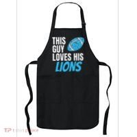 This Guy Loves His Lions Apron thumb 0