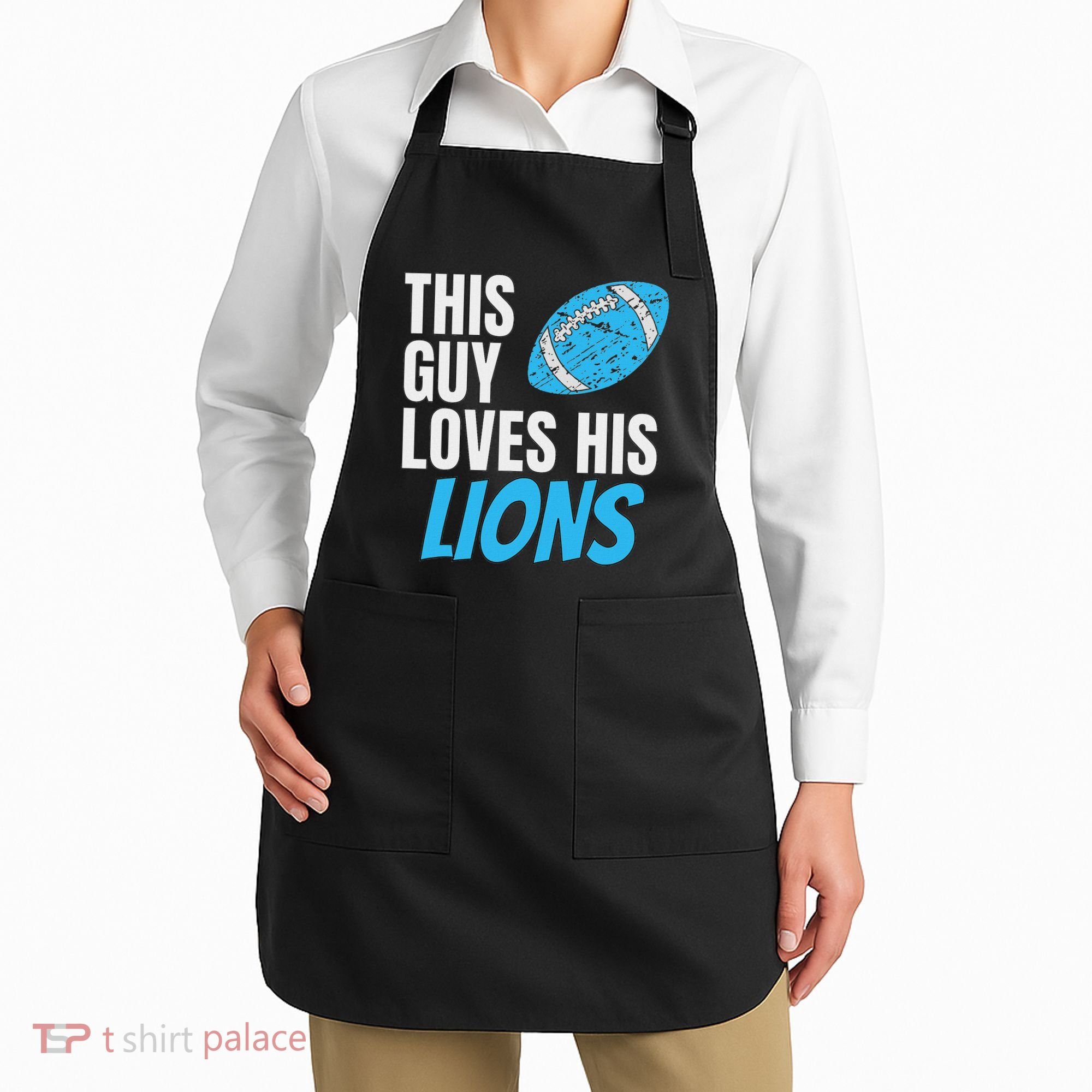 This Guy Loves His Lions Apron