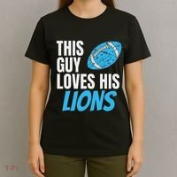 This Guy Loves His Lions T-Shirt thumb 4