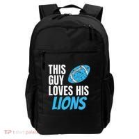This Guy Loves His Lions Backpack thumb 0
