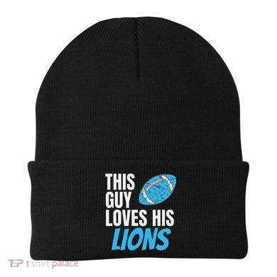 This Guy Loves His Lions Beanie