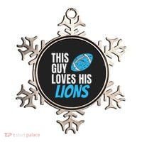 This Guy Loves His Lions Ornament thumb 0