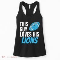 This Guy Loves His Lions Women's Tank Top thumb 0