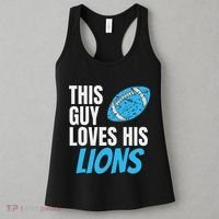 This Guy Loves His Lions Women's Tank Top thumb 3