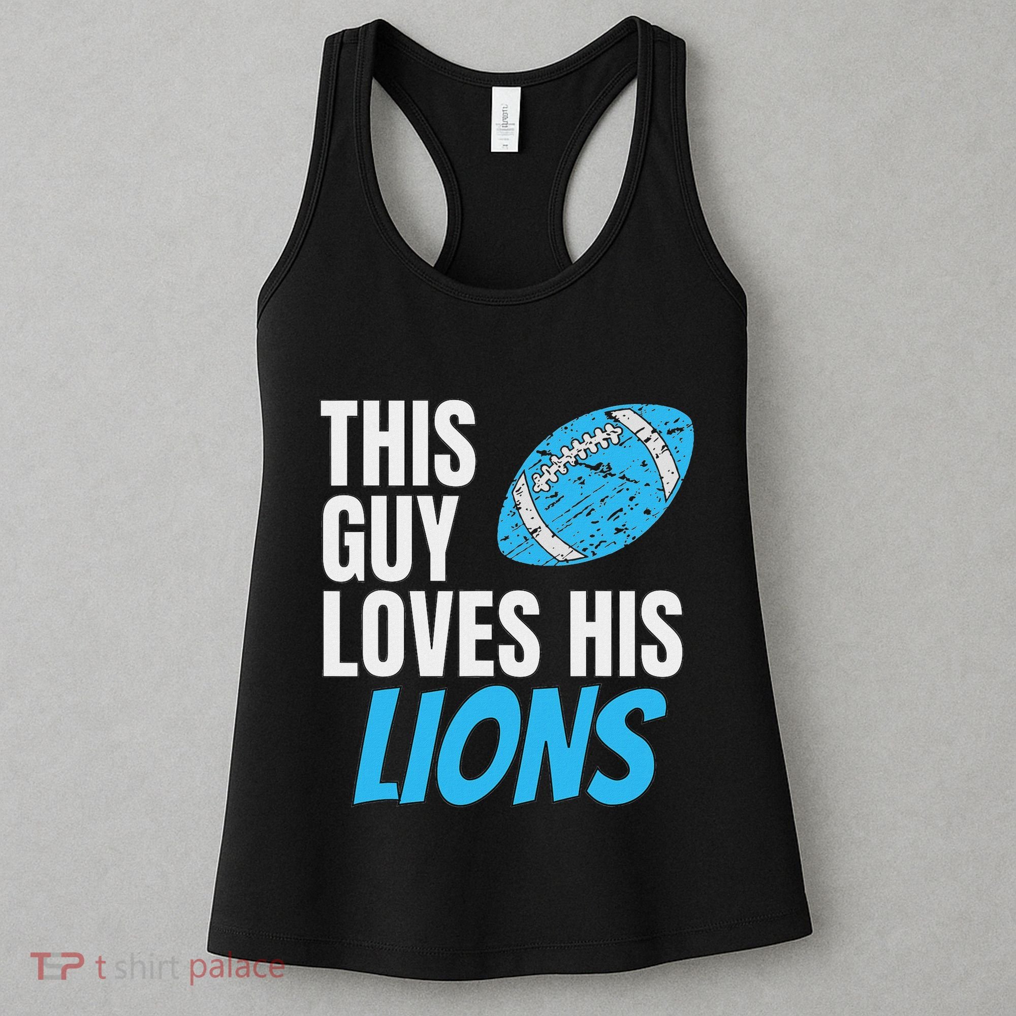 This Guy Loves His Lions Women's Tank Top