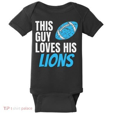This Guy Loves His Lions Baby Bodysuit