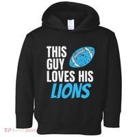 This Guy Loves His Lions Toddler Hoodie thumb 0