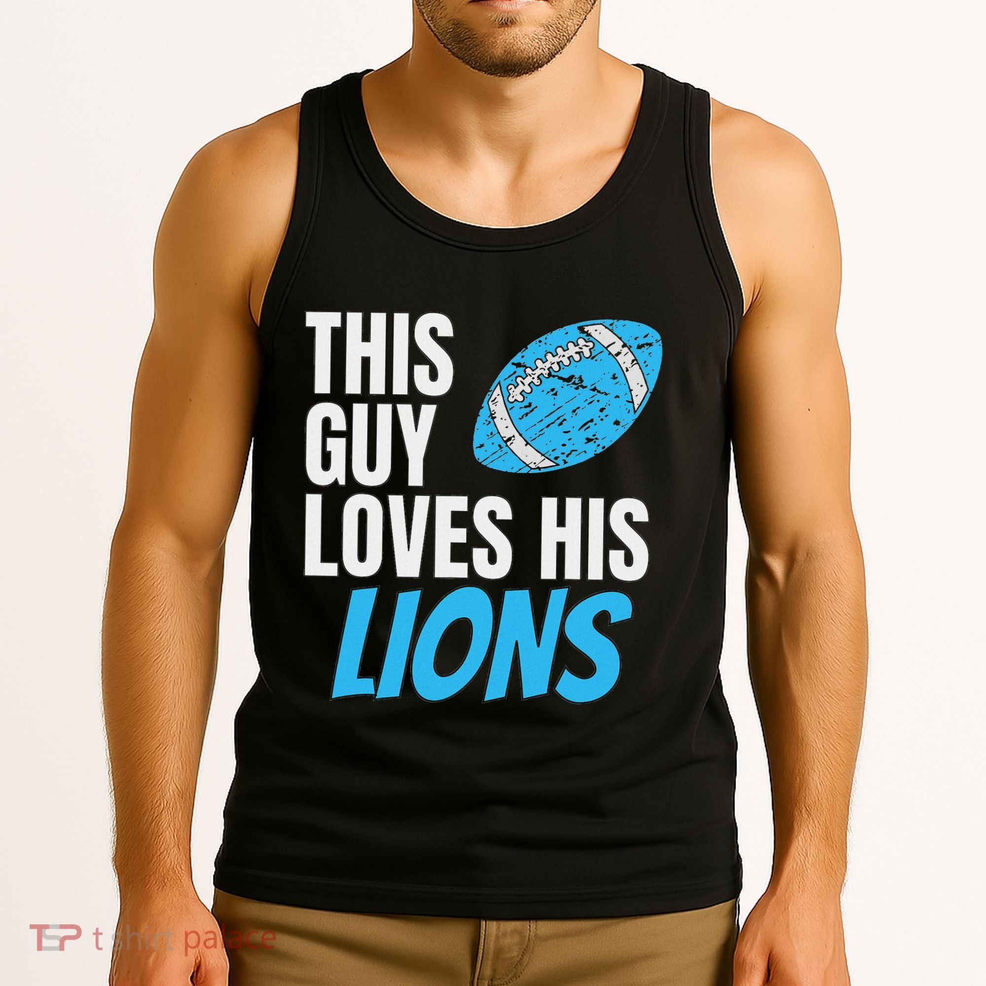 This Guy Loves His Lions Tank Top