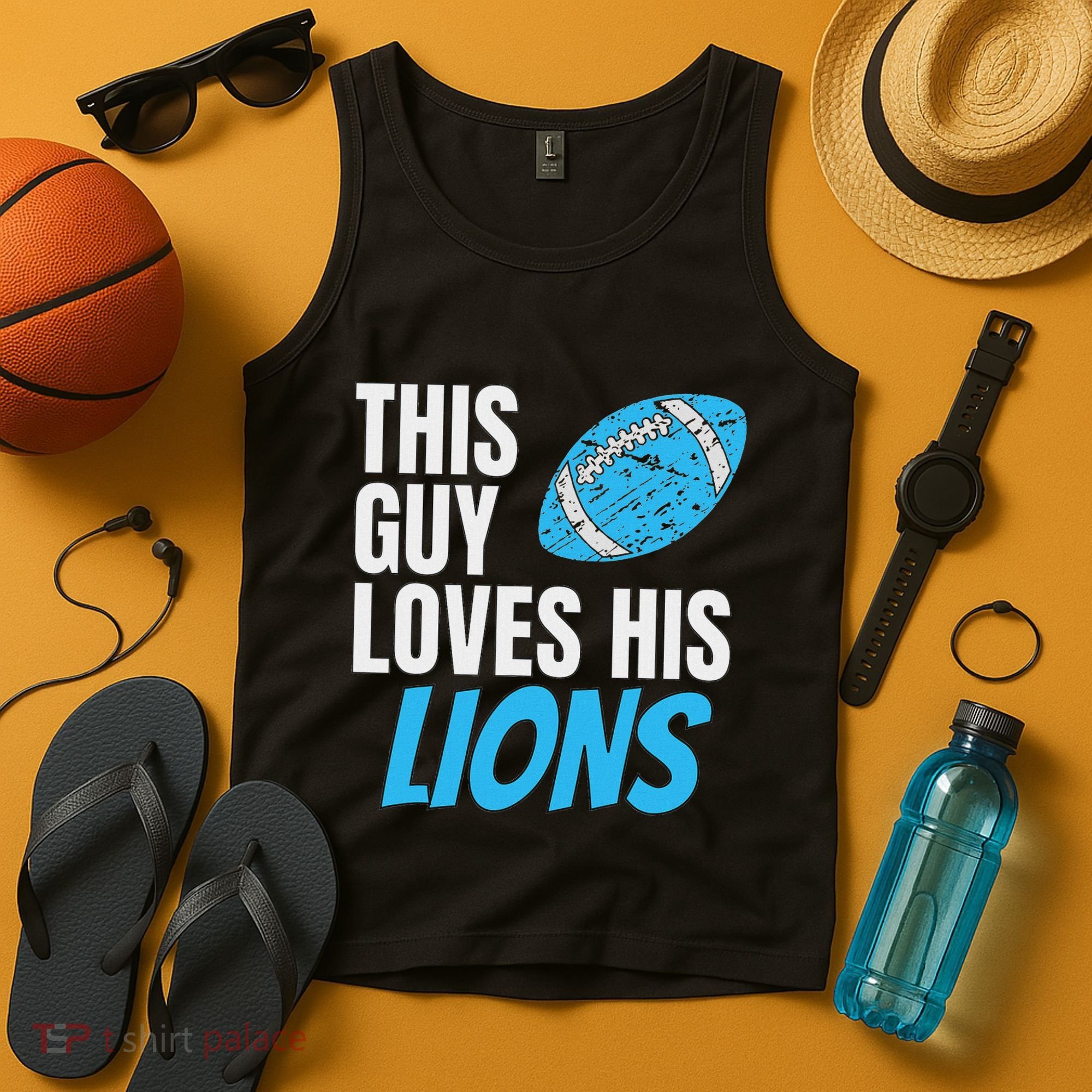 This Guy Loves His Lions Tank Top