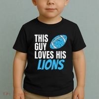 This Guy Loves His Lions Toddler T-Shirt thumb 2