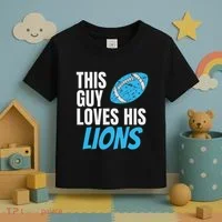 This Guy Loves His Lions Toddler T-Shirt thumb 3