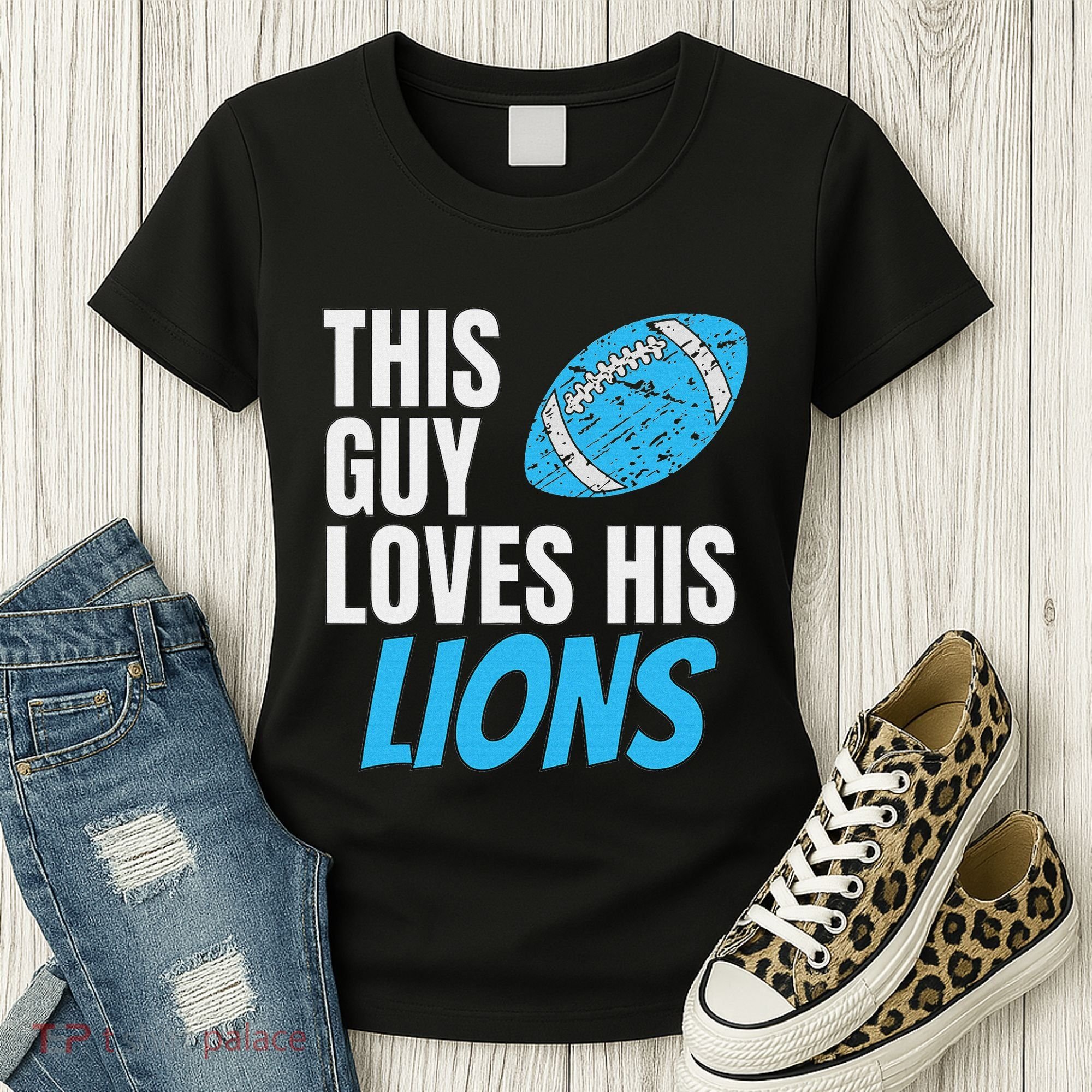 This Guy Loves His Lions Women's T-Shirt