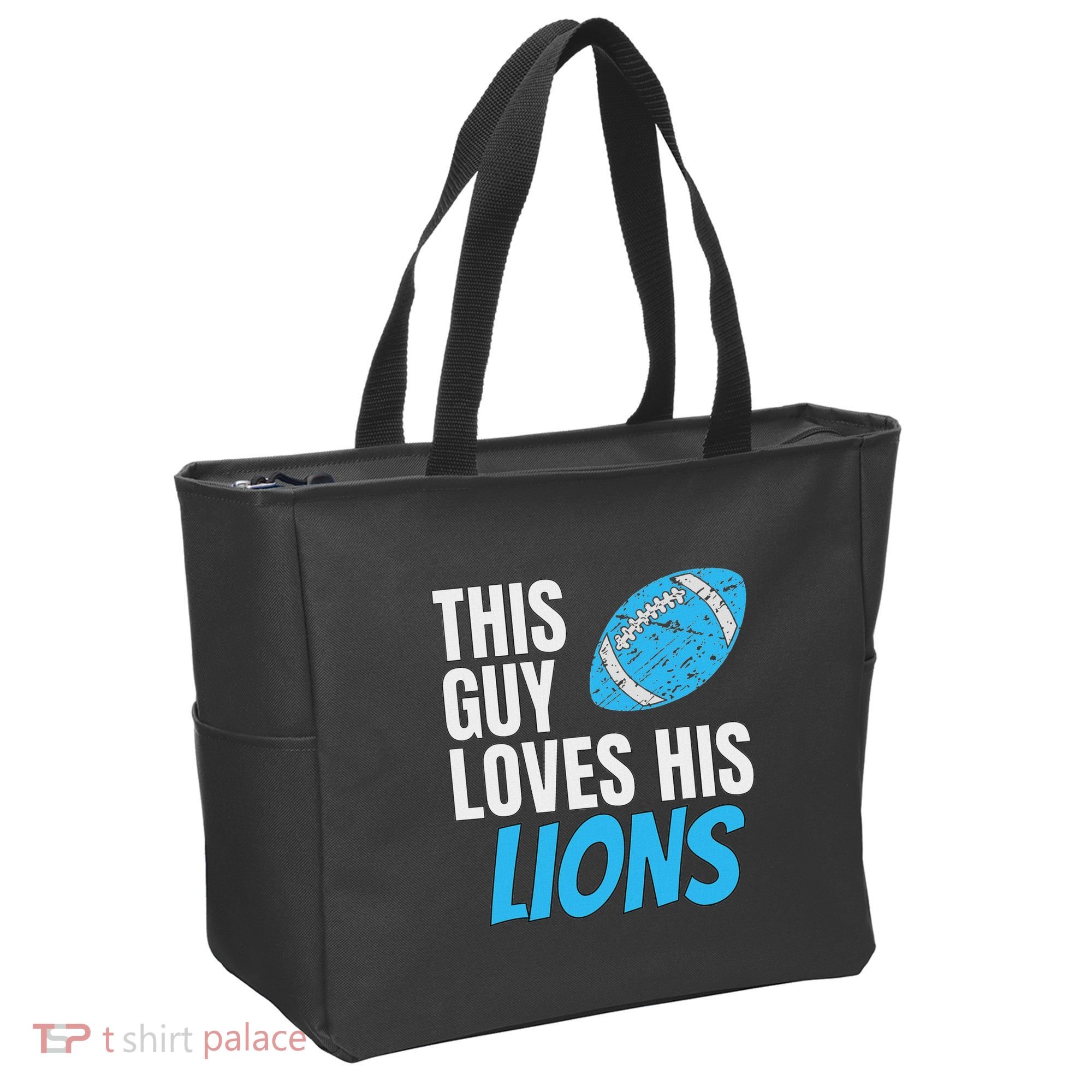 This Guy Loves His Lions Tote Bag